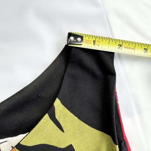 Joseph Ribkoff Dress Colourful Floral Fully Lined Ruffled sz 10 - Picture 12 of 16